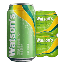 屈臣氏（Watsons）苏打汽水 气泡水饮料低糖 低能量汽水调酒饮料 香草味330ml*8罐装21.9元