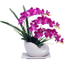 蝴蝶兰仿真花绢花摆件装饰品家居客厅室内电视柜假花仿真花摆设花36.1元