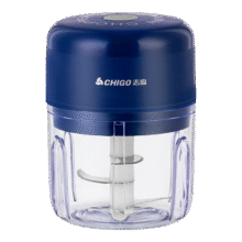 志高 蒜泥神器捣蒜器 蓝色150ml 2叶刀/安全锁扣9.98元包邮