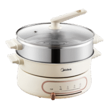 美的 分体式炖蒸煮一体电热锅 HGE2803 9.5L159.15元（需领券）