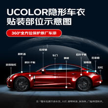 限移动端、京东百亿补贴：UCOLOR 隐形车衣膜车身贴膜隐身车衣TPU材质1346.2元
