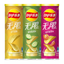 乐事无限口味原味薯片104g×3罐18.8元