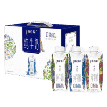 特仑苏嗨milk脱脂纯牛奶整箱250mLx10盒 0脂肪 送礼佳品 6月产 梦幻盖1箱62元 (满69减19,券后省15)