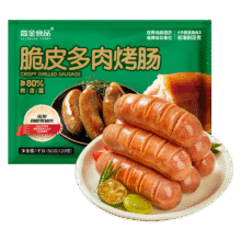 高金食品 脆皮多肉肠 2斤*9件+赠1件104.94元（合10.49元/件）