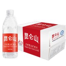 昆仑山 矿泉水 饮用天然弱碱性 500ml*20瓶 整箱装 高端矿泉水116.49元（合38.83元/件）