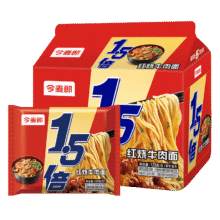 PLUS会员：今麦郎  大今野1.5倍系列 袋装 红烧牛肉 5袋7.79元包邮