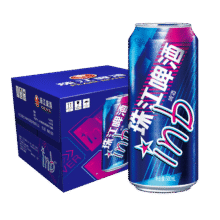 再降价：珠江啤酒 8度 500ml*12听 整箱装*4件84.6元（需领券，合21.15元/件）