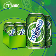 TUBORG 乐堡 大水！超市6瓶32.9！咱12瓶才29.9！乐堡啤酒330ml*12罐（新日期）券后29.9元