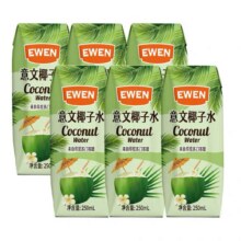 临期：意文 100%NFC椰子水250ml*6盒 印尼进口（25/11）7.55元包邮（需淘金币）