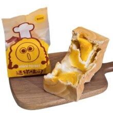 甜苦瓜 纯奶手撕面包 咸蛋黄香夹心吐司 手工营养早餐 休闲零食品 90g 任选4件16.23元（合4.06元/件）