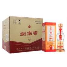 预售：剑南春 老酒 52度 浓香型白酒 500ml*4瓶 整箱装2380元 包邮（定金60元，可用券）