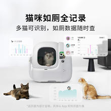 小佩 AI猫脸识别全自动猫砂盆MAX PRO 2(可视) 电动铲屎猫厕所超大容量 可视智能猫厕所MaxPro2券后1401.65元