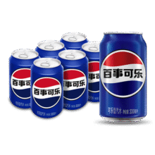 百事可乐 Pepsi 碳酸汽水饮料经典罐整箱 百事出品 新老包装随机发货 【经典罐】百事可乐330ml*6罐11.9元 (月销1w+)