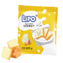Lipo 越南进口 无涂层面包干 220g6.44元包邮（需试用）