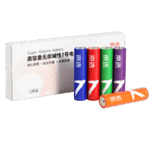 京选 7号彩虹碱性电池无汞环保制造10节单色装5.8元