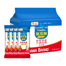 88VIP: 金龙鱼家常鸡蛋挂面组合装800g*4中宽挂面面条 汤面拌面12.36元+1.59元淘金币，2元返卡后
