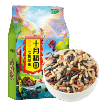 十月稻田 低脂 七色糙米 五谷杂粮 1kg82.55元（需领券，合11.79元/件）