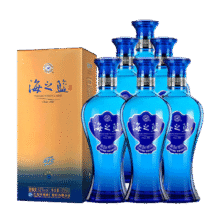 20点：YANGHE 洋河 海之蓝 52° 浓香型  6瓶 480ml*1箱760元（合126.6元/瓶）