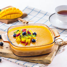 康宁 晶彩透明玻璃锅1L方锅耐高温宝宝辅食锅明火直烧烧烘焙方型锅具 1L方锅 16.7cm90.94元