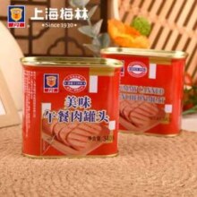 中华老字号，上海梅林 B2 美味午餐肉罐头 340g*3盒28元包邮（9.33元/罐）