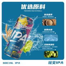 艾瑟尔IPA精酿啤酒 麦芽度13.8癙经典500ml*12瓶整箱装烈性啤酒55.9元
