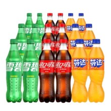 可口可乐雪碧芬达混合装碳酸饮料汽水500ml*18瓶55元
