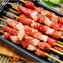 新三板上市清真企业！艾克拜尔 调理羊肉串50串+调理牛肉串50串￥69.00 7.0折