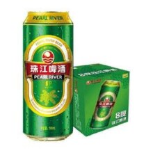 珠江啤酒 8度清爽啤酒 绿金罐500ml*12罐21.42包邮（1.78元/罐）
