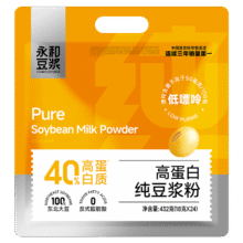 永和豆浆 高蛋白纯豆浆粉 432g、18g*24袋24.9元