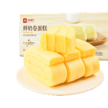 良品铺子 鲜奶蛋糕卷 500g/箱8.9元（需领券）(微信小程序购买)