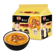 微信端:康师傅 方便面 牛尾汤面 109g*5包 五连包6.3元