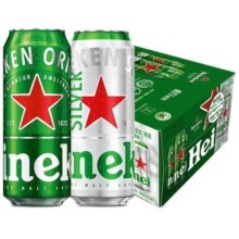 Heineken/喜力啤酒 500ml*20罐 经典拉罐 16+4组合装 加量不加价125元 (券后省16.86)