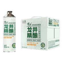 中式精酿啤酒系列 龙井精酿 茶啤 1000mL 1罐 单瓶装4.4元