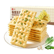 限地区：良品铺子 香葱苏打饼干 400g6.14元包邮（需试用）