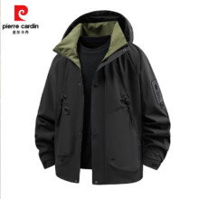 pierre cardin 皮尔·卡丹 2025新款休闲夹克男士外套冲锋衣防风衣69.9元（需领券）