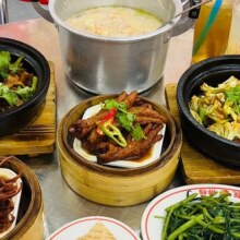 美团 喜靓·老广排档【广府特惠】猪杂粥2-3人餐（含啫啫煲/椒盐/卤味）门市价199现价仅需66.5