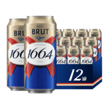 88vip、1664法蓝法式拉格啤酒500ml*12瓶48.53元（返卡5元+8.77金币）