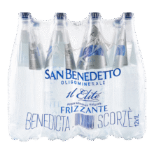 SAN BENEDETTO 圣碧涛含气饮用天然水1L*12整箱 意大利进口 弱碱性阿尔卑斯山139.62元（合69.81元/件）