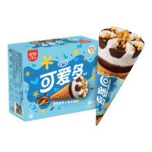 和路雪 可爱多 香草口味冰淇淋 67g*4支50.95元（需领券，合10.19元/件）