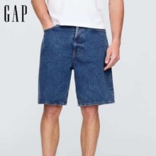 plus会员：GAP男装 水洗棉牛仔短裤79.21元、包邮