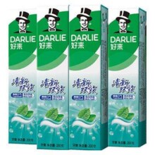 88vip：DARLIE好来原黑人 牙膏清新双效200g*4支14.76元+0.59元淘金币（返33元超市卡后）