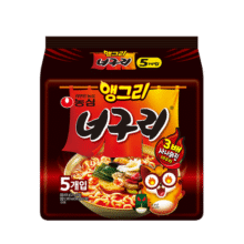 农心韩国进口浣熊辣味乌冬面多倍辣方便面泡面121g*5包（效期8.13）32.9元 (每满200减10,券后省20)