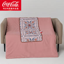 有券的上：可口可乐 Coca-Cola 抱枕被二合一 展开100*150cm 40cm 40cm*券后17元