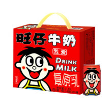 旺仔 原味 145ml 牛奶复原乳 铁罐装 16罐39.9元