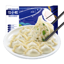 饺小歌 鲅鱼水饺 240g售价16元，下单5件，实付低至49.5元，到手9.9一包