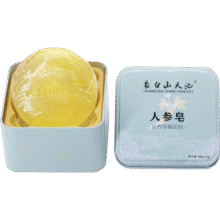长白山天池人参皂 洗脸香皂沐浴香皂手工皂 羊奶皂玫瑰皂铁盒 铁盒人参皂100g8.9元（需领券）