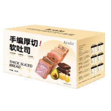 再降价：阿拉蕾Arale 6味厚切吐司 900g12.19元包邮（需试用）