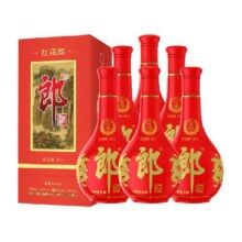 郎酒红花郎十53度酱香型白酒500ml*6瓶（分装）婚宴送礼粮食酒1669元