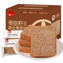 plus、需首购：泓一 全麦面包 1000g35.82元（需领券，合11.94元/件）