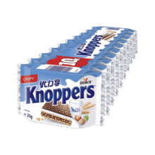 KNOPPERS 威化饼干 250g、10片11.9元